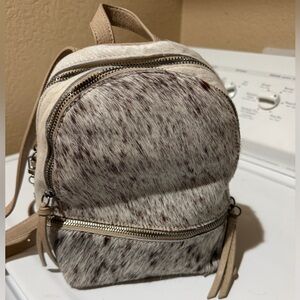 Neutral Speckled Haircalf Mini Backpack - Trinity Ranch